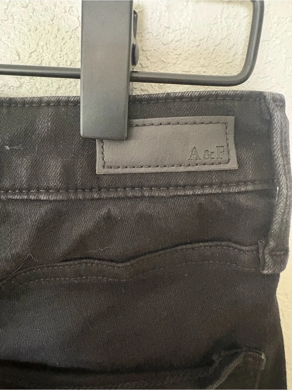 Abercrombie and fitch high rise super skinny black jeans